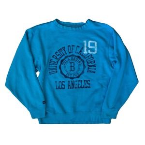 VINTAGE UCLA BRUINS BLUE JANSPORT GRAPHIC PULLOVER CREWNECK SWEATSHIRT S